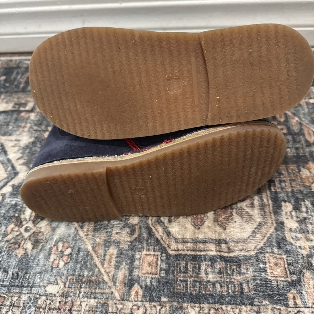 EUC!‎ Mini Boden girl shoes 33 Chelsea Boots blue Suede - Picture 6 of 6